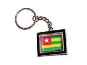 Togo Country Flag Keychain Key Chain Ring