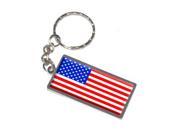 American Flag USA Keychain Key Chain Ring
