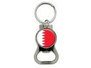 Bahrain Flag Bottle Cap Opener Keychain Ring