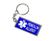 Penicillin Allergy Keychain Key Chain Ring