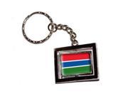 Gambia Country Flag Keychain Key Chain Ring