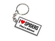 I Love Heart Spiders They re Delicious Keychain Key Chain Ring