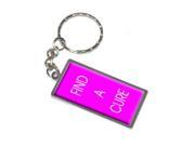 Find A Cure Breast Cancer Keychain Key Chain Ring