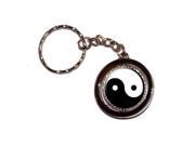 Yin Yang Chinese Symbol Keychain Key Chain Ring