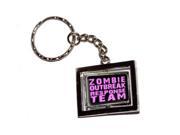 Zombie Outbreak Response Team Pink Keychain Key Chain Ring