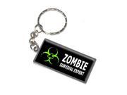 Zombie Survival Expert Keychain Key Chain Ring
