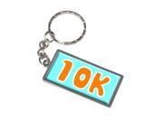 10K Running Blue Keychain Key Chain Ring