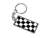 Checkered Flag Racing NASCAR Keychain Key Chain Ring