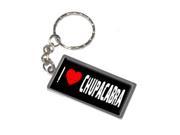 I Love Heart Chupacabra Keychain Key Chain Ring
