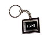 I Bike Keychain Key Chain Ring