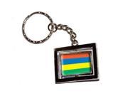 Mauritius Country Flag Keychain Key Chain Ring