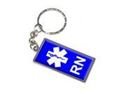 RN Star of Life Blue Keychain Key Chain Ring