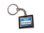 Hello My Name Is Christopher Keychain Key Chain Ring Hello My Name Is Christopher Keychain Key Chain Ring