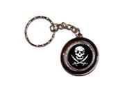 Pirate Skull Crossed Swords Keychain Key Chain Ring