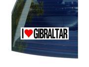 I Love Heart GIBRALTAR Sticker 8 width X 2 height