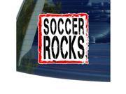 Soccer Rocks Sticker 5 width X 5 height