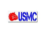 USMC Bulldog Marines Sticker 5.5 width X 2 height