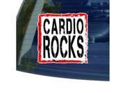 Cardio Rocks Sticker 5 width X 5 height