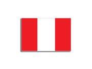 PERU Flag Sticker 5 width