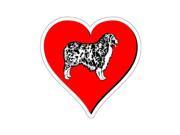 Australian Shepherd Love Sticker 4 width X 4 height