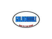 GOLDENDOODLE Bad to the Bone Dog Breed Sticker 5.5 width X 3.5 height