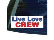 LIVE LOVE CREW Rowing Sticker 5.3 width X 2 height