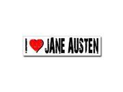 I Love Heart JANE AUSTEN Sticker 8 width X 2 height