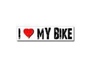 I Love Heart My Bike Sticker 8 width X 2 height