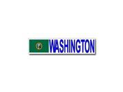 Washington With State Flag Sticker 8.5 width X 2 height