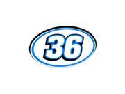 36 Number Racing - Blue Black Sticker - 5.5 36 Number Racing - Blue Black Sticker - 5.5