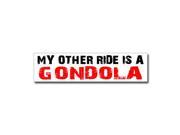 Other Ride is Gondola Sticker 8 width X 2 height