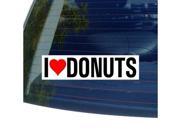 I Love Heart DONUTS Sticker 8 width X 2 height