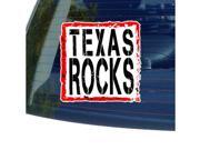 Texas Rocks Sticker 5 width X 5 height