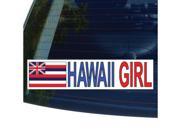 HAWAII GIRL State Flag Sticker 8.5 width X 2 height
