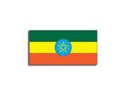 ETHIOPIA Flag Sticker 5 width