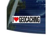 I Love Heart GEOCACHING Sticker 8 width X 2 height