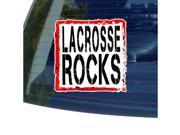 Lacrosse Rocks Sticker 5 width X 5 height