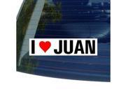 I Love Heart JUAN Sticker 8 width X 2 height