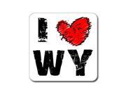 I Love Heart WY - WYOMING Sticker - 5 I Love Heart WY - WYOMING Sticker - 5