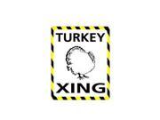 TURKEY Crossing Sticker 4 width X 5 height