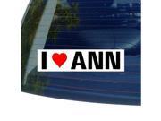 I Love Heart ANN Sticker 8 width X 2 height