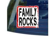 Family Rocks Sticker 5 width X 5 height
