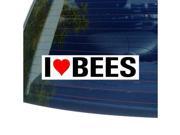 I Love Heart BEES Sticker 8 width X 2 height