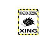 HEDGEHOG Crossing Sticker 4 width X 5 height