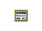 Warning Protected by TATTOOS Sticker 5 width X 4.5 height