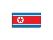 NORTH KOREA Flag Sticker 5 width