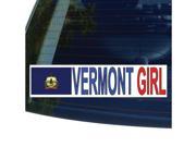 VERMONT GIRL State Flag Sticker 8.5 width X 2 height