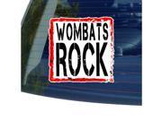 Wombats Rock Sticker 5 width X 5 height