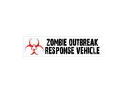 Zombie Outbreak Response Vehicle Sticker 8 width X 2 height