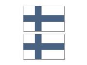 Finland Country Flag Sheet of 2 Stickers 4 width each